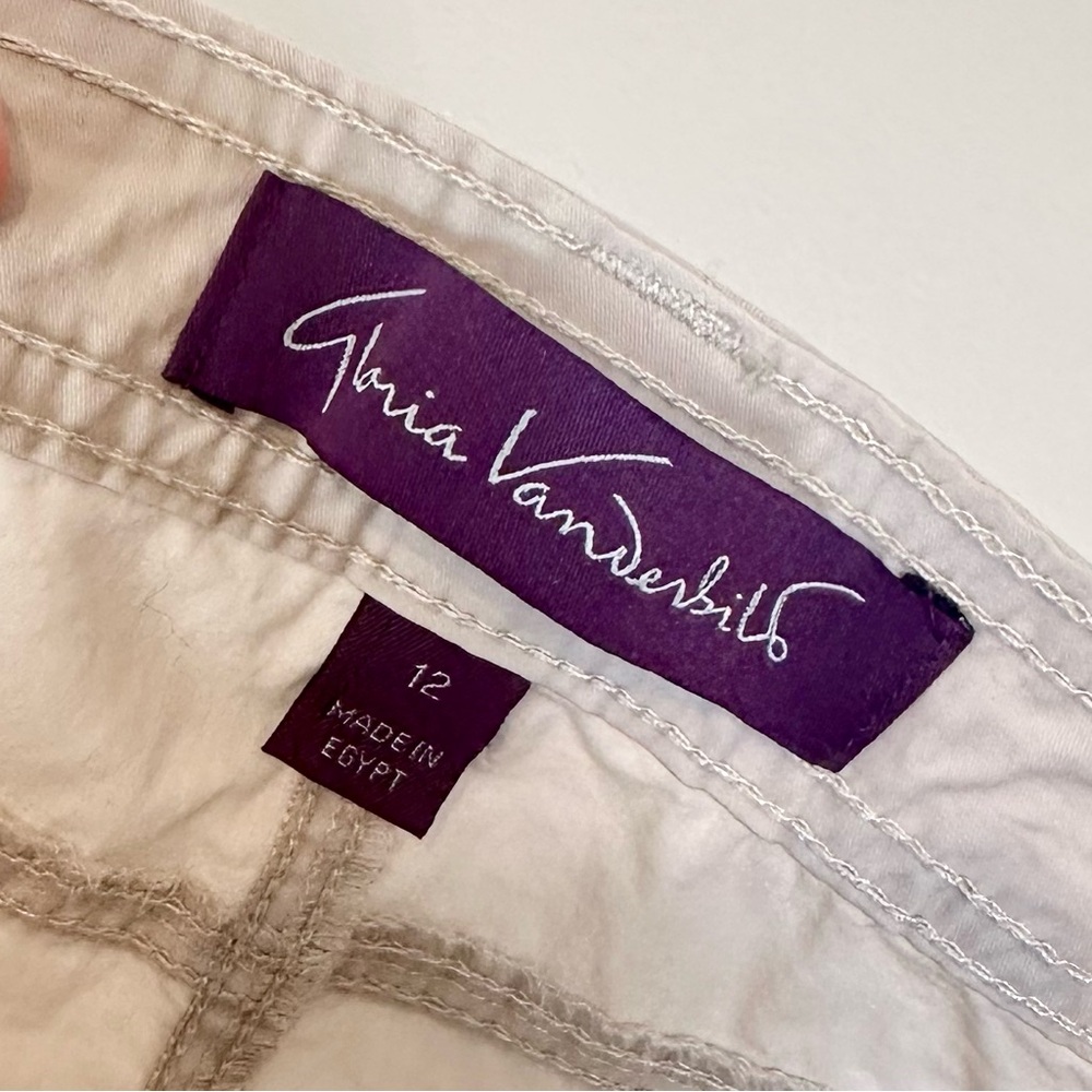 NWT Gloria Vanderbilt Katniss Utility Crop Shorts - Size 12 - Picture 2 of 7